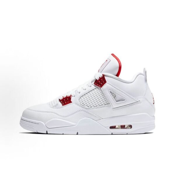 Air Jordan 4 Retro Metallic Red White Shoes