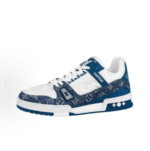 Louis Vuitton Trainer Sneaker Blue White Denim 1A9JGV